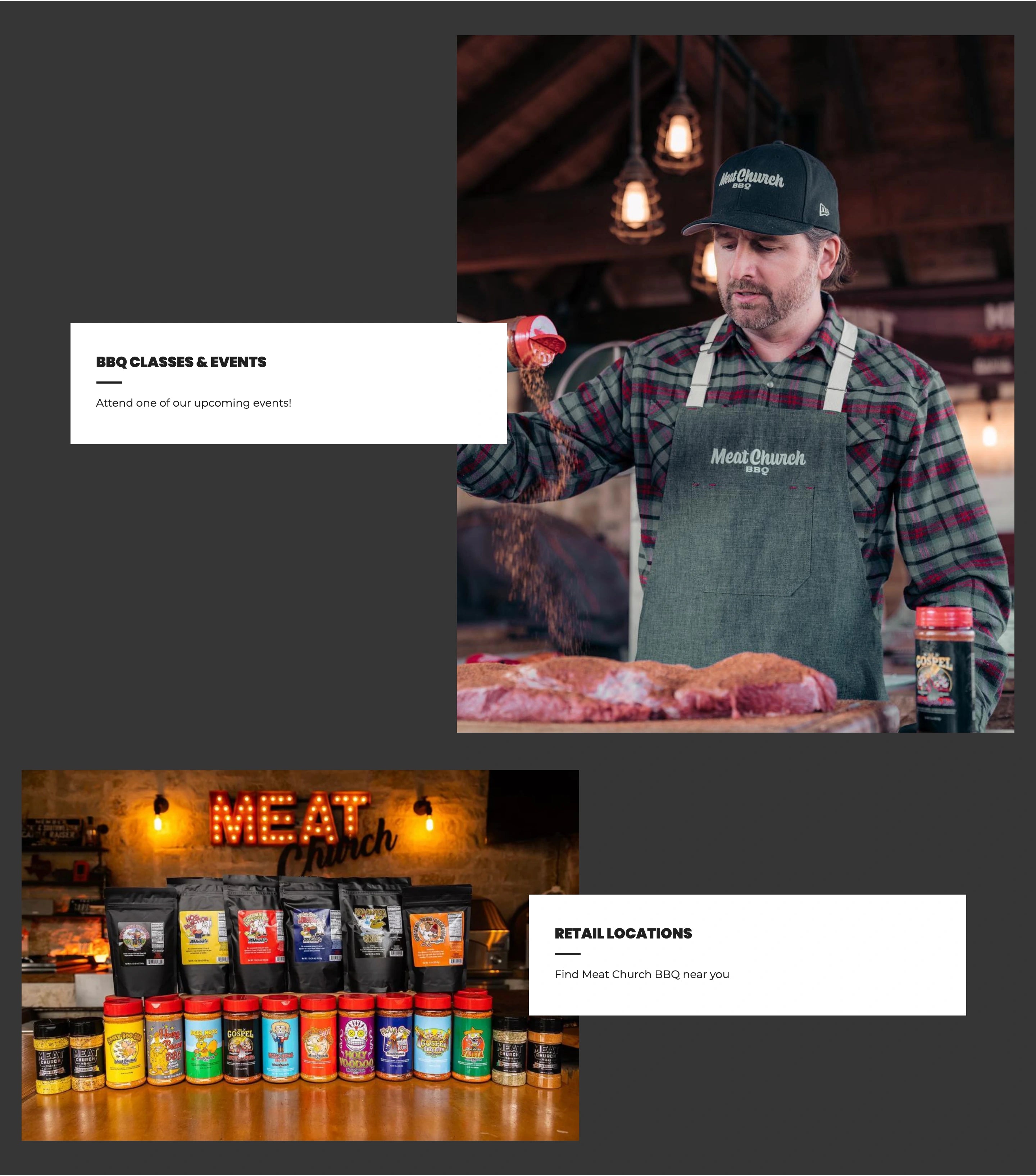 Meat Church events and retail locations